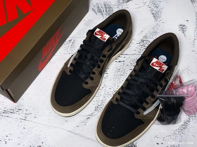 80% Off Sale Mocha Dark Jordan Air SP 1 x Low OG Scott Travis CQ4277-001 0714